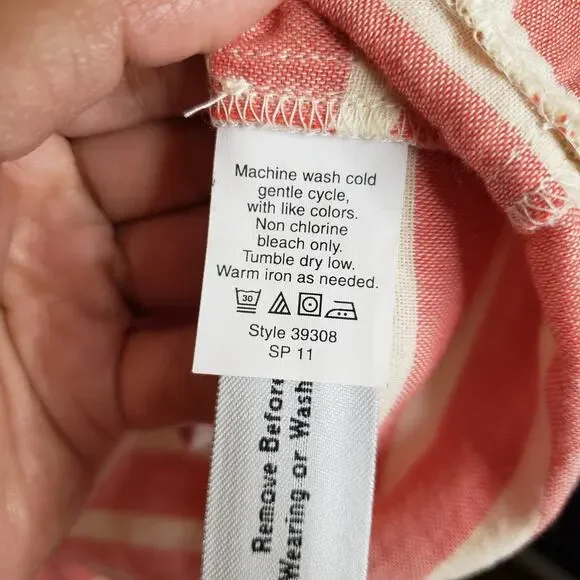 J Crew| Orange and cream striped boat dress - Picture 10 of 11